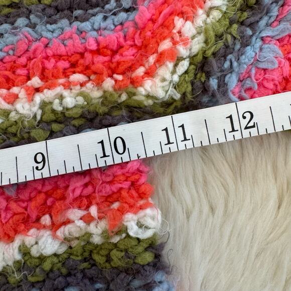 Mimi & Maggie Button Down Rainbow Stripe Fluffy Cardigan Sweater 2T NWT - Picture 9 of 10